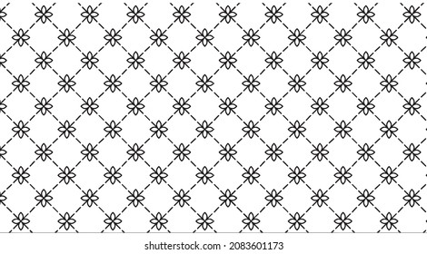 Simple and graceful floral pattern design template vector image