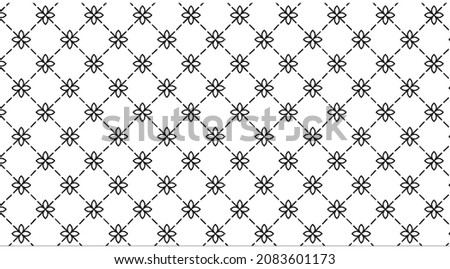 Simple and graceful floral pattern design template vector image