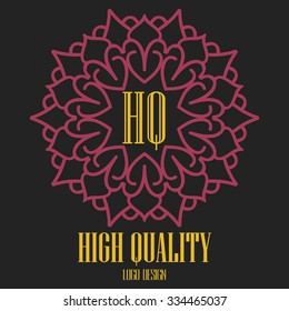 Simple and graceful monogram design template. Elegant line art logo design. Business sign, monogram identity for Boutique, Cafe, Hotel, Heraldic, Fashion and other vector illustration