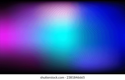 Simple gradient abstract background with colorful wave Effect. Concept with gradient dots and lines. Digital cyberspace, high tech, technology concept, suitable for wallpaper, landing page	