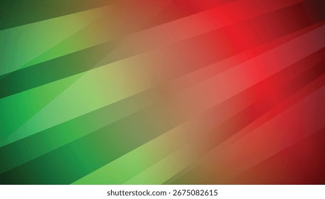 Simple gradient abstract with green and red wave line curve design, minimal fluid background for modern decoration