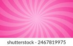 Simple Gradient Abstract Pink Radial Stripe Pattern In Blank Horizontal Plain Background 