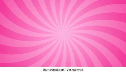 Simple Gradient Abstract Pink Radial Stripe Pattern In Blank Horizontal Plain Background 