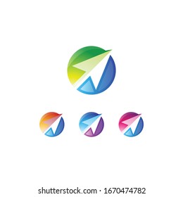 Simple Gradient Arrow with Modern Gradations