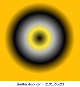 simple gradient black, yellow, white, orange circle
