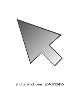 Simple gradient cursor pointer icon vector	