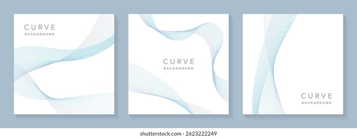 Material de ilustração de curva de gradiente simples