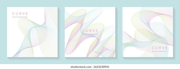 Material de ilustración de curva de gradiente simple