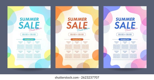 Simple gradient curve illustration material