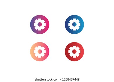 Simple Gradient gear icon