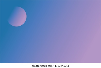 Simple gradient light purple moon   sky background 