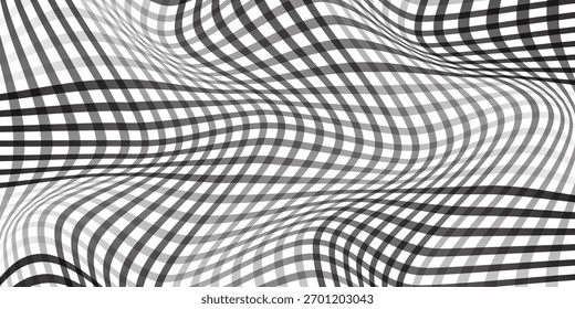 einfaches Farbverlauf-Linien-Plaid-Wellenmuster für Banner-Poster-Hintergrund.