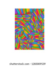 Simple gradient mesh colorful circles background.