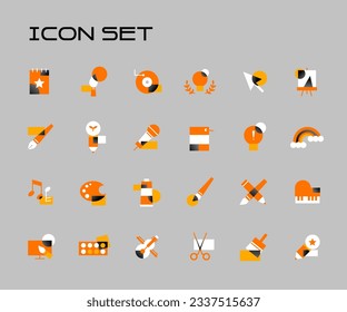 Simple Gradient Point Icon Set 