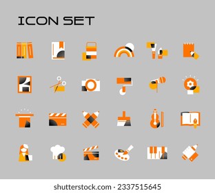 Simple Gradient Point Icon Set 