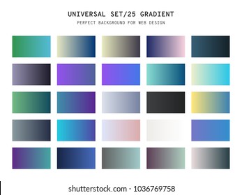 A simple gradient set with trendy light colors. Backgrounds collection perfect suit for your design, website, an application