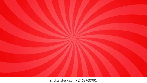 Simple Gradient Solar Flare in Vibrant Reds Blank Horizontal Plain Background 