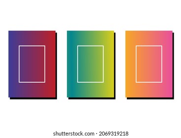Simple gradient template fit for social media posters or banners or product advertisements etc