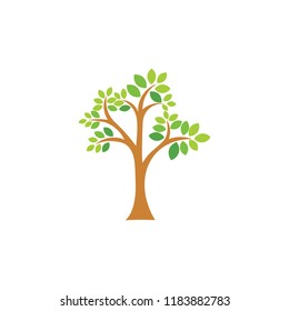 simple gradient tree symbol vector