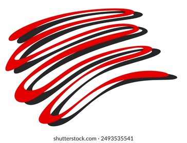 Simple gradient wavy lines pattern