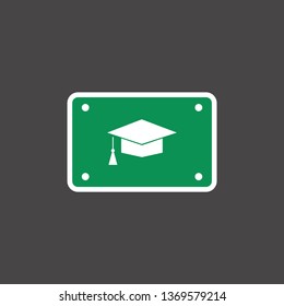simple graduate icon
