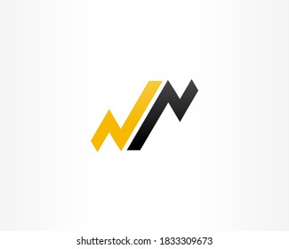Simple graph business logo design icon