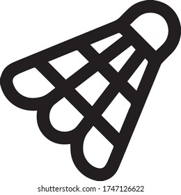 Imagen simple de una bola de bádminton.