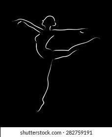 Simple graphic of a ballerina