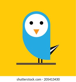 Simple graphic bird