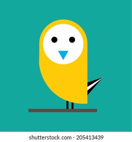 Simple graphic bird