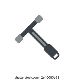 Simple graphic of a dark gray T-shaped tool