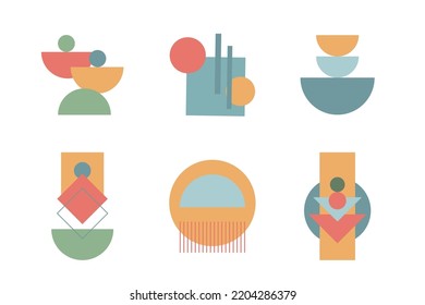 Simple Graphic Element Shape  Symbol Icon Silhouette Clipart Set Collection Decoration Design Part