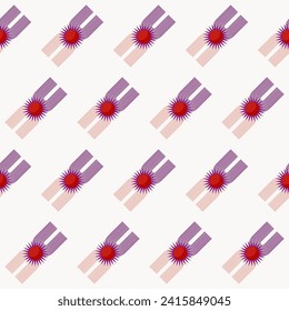 Simple Graphic Geometric Shapes Seamless Textile Fabric Pattern background Design Illustation Minimalist Graphic Wallpaper Wrapping Paper Print Template background Element Swatch Seamless Endless Art