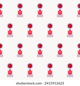 Simple Graphic Geometric Shapes Seamless Textile Fabric Pattern background Design Illustation Minimalist Graphic Wallpaper Wrapping Paper Print Template background Element Swatch Seamless Endless Art