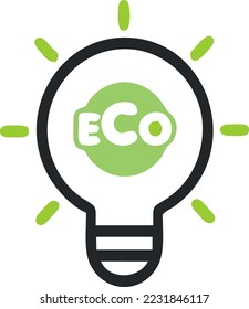 A simple graphic icon for eco mode, saving energy, etc