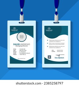 Simple Graphic Id Card Design Template