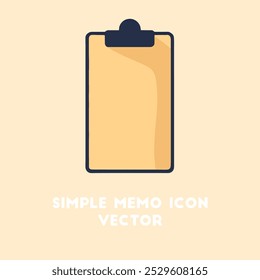 A simple graphic illustration of a memo in a minimalist style.