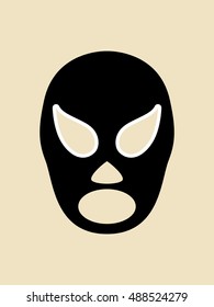 Simple graphic of a mexican wrestler mask