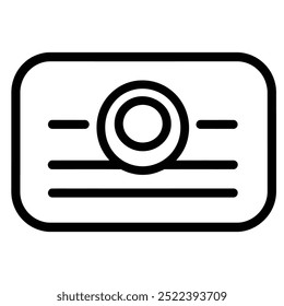 A simple graphic representation of a business card design.