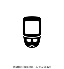 A simple graphic representation of a mobile phone with a blank screen