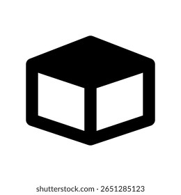 Simple graphic representation of a rectangular briquette