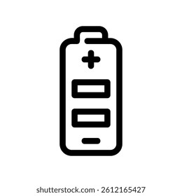 Simple graphic representing an electrical power source or energy storage cell component