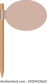 Einfache Grafik eines Schildes mit einer runden Oberseite