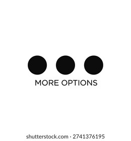 Simple graphic with three black circles and text