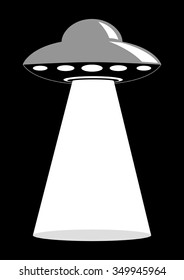 Simple graphic of unidentified flying object.