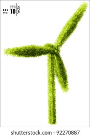 A Simple Grass Covered Wind Turbine