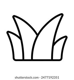 Simple Grass icon. The icon can be used for websites, print templates, presentation templates, illustrations, etc