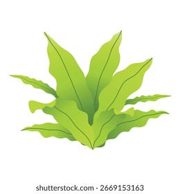 Ilustración de hierba simple, Vector de hierba verde