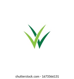 a simple Grass logo / icon design