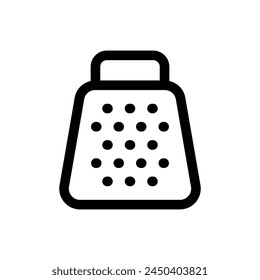 Icono de rallador simple. El ícono se puede usar para Sitios web, Plantillas impresas, Plantillas de presentación, ilustraciones, etc